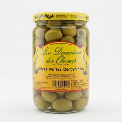 Olives vertes denoyautées
