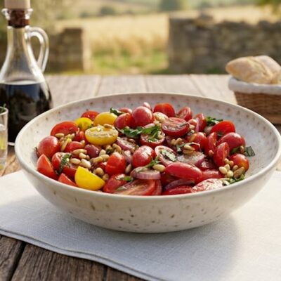 TOMATES CERISES AUX PIGNONS